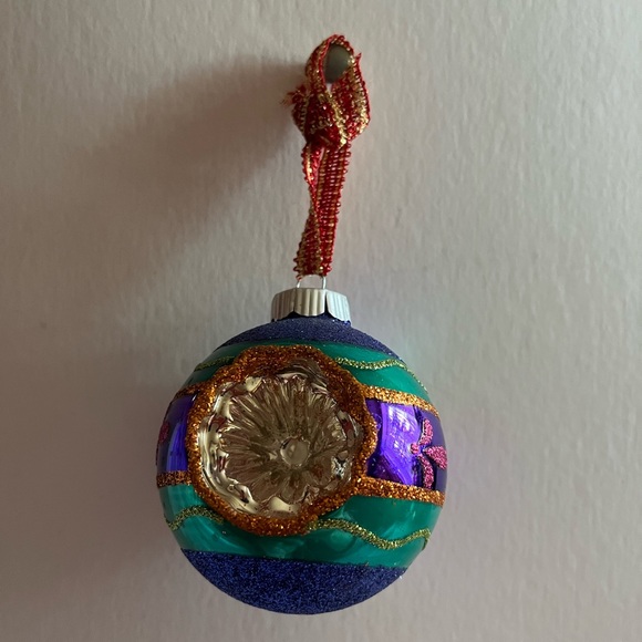 Polish Glass Vintage Christmas Ornaments - Set of 8 - Picture 3 of 10